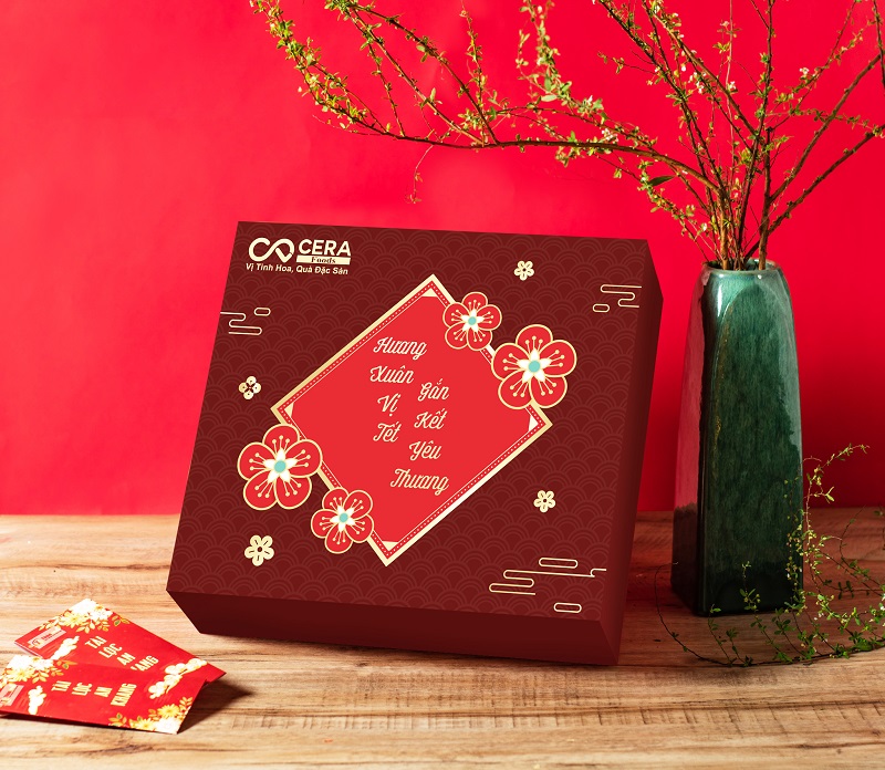 Quà biếu chè Tân Cương - Hộp chè thiết kế đẹp