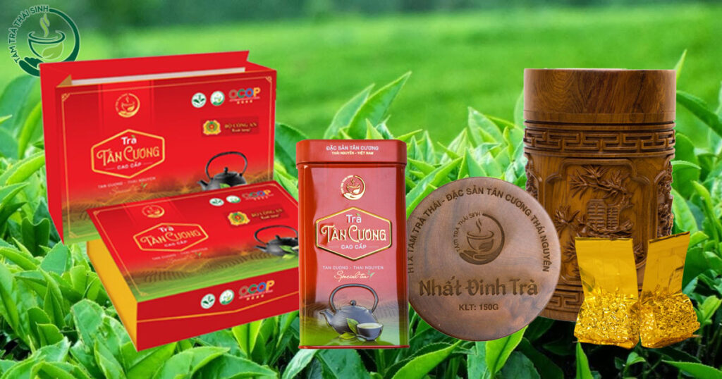 giá chè Đinh Thái Nguyên - bao bì sang trọng